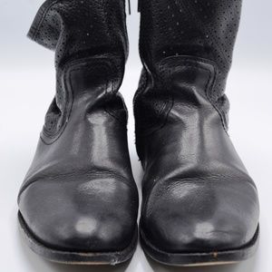 FRYE Women Black Bootie Zipper Size 7.5